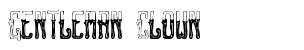 Gentleman Clown font preview